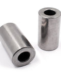 Heavy Duty Caster Spacer 2 Pack For Front Axle Swivel Wheel Pivot Bushing Fits Lawn Mowers And Zero Turn Equipment 0.50x1.00x1.84, two machined spacers