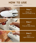 How to use 2 In 1 Bag Sealer With Cutter Portable Rechargeable Heat Sealer With Magnetic For Chips Snacks And Plastic Bags Fast Warm Up Reseal Bags On The Go No Mess Keeps Fresh Snacks Crunchy White