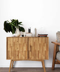 Sideboard with Butcher Block Contact Paper Waterproof Vinyl Wrap for Countertops and Cabinets 32 by 118 Inches Dope Wood Grain