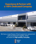 National Band Saw Company building with "Experience & Partner" slogan on blue background.