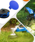 Kobalt 40V Cordless String Trimmer Spool Replacement For KST 120X Dual Line Autofeed Refills 20ft 0.065 In 8 Pack Compatible With KST 120X And KST 120X-06 shown installed on trimmer and as a separate spool