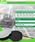 Six Pack Pleated Vacuum Filter Replacements For Bissell PowerForce Compact Upright Vacuums 2112 1520 2690 Fit Cleanview Turbo Bagless Upright Vacuum Models Pro Grade Breathable Filter For Home Cleanups, pleated filters shown