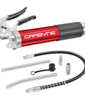 Beast 7500 PSI Pistol Grip Grease Gun With 18 Inch Hose Pro Grade Anodized Aluminum Barrel 3 Way Loading Straight And Angled Tubes Needle Nozzle And Coupler