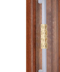 Wood And Glass Doors Entry Door Handle Set Large Double Sided Barn Door Handles With Fittings Push Pull Bar Handle For Internal And External Doors White 150 Cm 59 Inches Premium Aluminum Construction For Longevity, shown installed on a wooden door