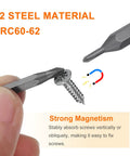 PH000 Phillips Screwdriver Bits Set 10 Pack Pro Grade Magnetic Cross Head 5 32 Inch Hex Shank 28mm Length S2 Steel Driver Bits