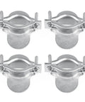 4 Pack Strain Relief Clamp Kit For Dryer Cords That Secures Electrical Connections And Prevents Pulling Sideways Movement And Stretching Damage Beefy Heavy Duty Rust Resistant Steel Two Piece Clamp Set