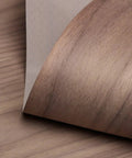 Close-up of Walnut Wood Veneer Sheet 24 By 48 Inch Self Adhesive Peel And Stick A Grade Real Wood Veneer for furniture restoration.