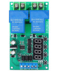 Beefy 30A 12V Multi Function Motor Controller With Metal Housing For Robotics And Automation Six Modes Low Standby Current About Seven Milliamp Custom Delay Settings High Reliability Easy Integration For DIY Projects, front view
