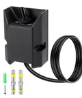 Heavy Duty 12V 30A Waterproof Toggle Switch With Latching On Off IP67, black housing, wiring, and mounting accessories visible.