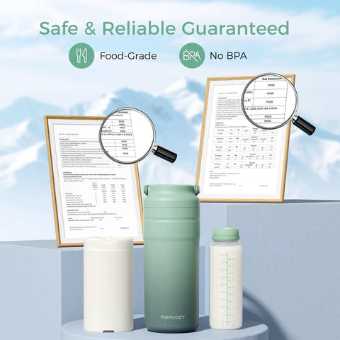 Portable Breast Milk Cooler For Travel Featuring 24 Hour Ice Free Cooling And Double Wall Insulation To Keep Baby Stash Fresh On The Go Without Bulky Ice Packs Or Sketchy Gel Packs - Safe food-grade materials and BPA-free certifications.