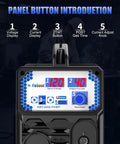 Control panel display of Plasma Cutter With Built In Air Compressor 40A 120V IGBT Inverter Digital Cutting Machine