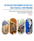 Hassle Free Residential Home Elevator No Pit Or Machine Room For Existing Homes Super Compact Indoor Space Saver for stairs with diverse users.