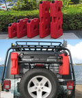 Spare Tire Mount Water Storage Tank Portable For All Vehicles 1 Gal Rugged PE Plastic UV Proof And Impact Resistant