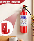 Two Pack Of 2.5 Pound ABC Fire Extinguishers UL ANSI 299 Certified Portable Dry Chemical with wall mount, in a home setting.