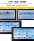 Smart touchscreen for Heavy Duty Electric Tapping Machine With Flexible 1000mm Arm For M3 To M16 Threads with language settings.