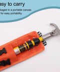 Insulated Rescue Hook With Portable Hot Stick for Emergency Care in orange canvas bag, easy to carry, 9.8ft reach
