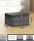 Tough As Nails Moving Storage Bags 2 Pack Hella Spacious Zippered Closet Organizers For Clothes, grey fabric, 35x25x20 cm, ideal for heavy storage.