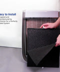 UltraHEPA And Carbon Filter Replacement Pack For AD3000 Air Purifier, One Year Combo in use, showing installation process.