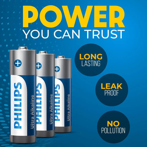 AA Batteries 12 Pack With 1.5V Ultra Alkaline Double A Power, Long Lasting, Leak Proof, No Pollution