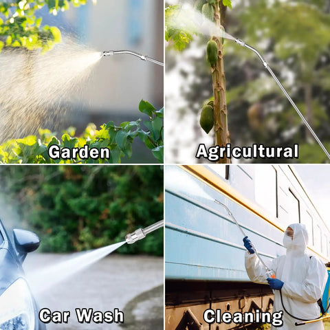 All Metal Sprayer Wand for Garden Hoses, 29 Inch Adjustable Stainless Steel Spray Wand in garden, agricultural, car wash, cleaning