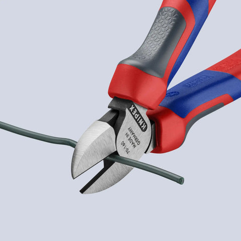 Comfort Grip Diagonal Cutters 160 mm With Ergonomic Handles And Color Coded Comfort System for cutting wire