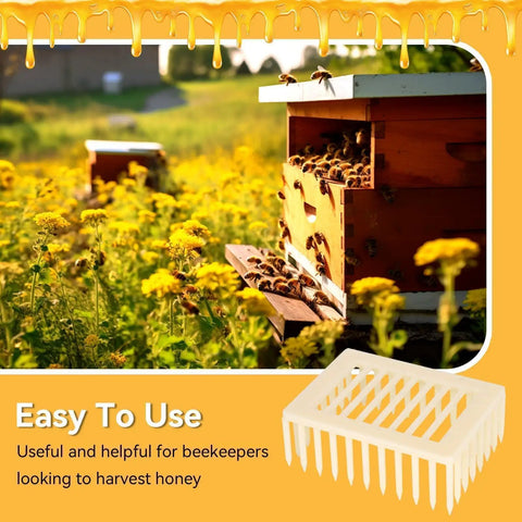 Beekeeping Queen Marker Cage Kit 20 Pack Clip Bee Catcher in a vibrant field near apiary