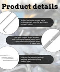 Heavy Duty Double Pointed Scriber Tool With Sharp Carbide Tip For Precision Metal Marking And Welding Layouts shown with features and details.