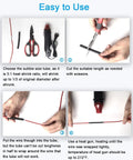 Instructions for using 270 Piece Heat Shrink Tubing Kit With Adhesive Lined, 3 To 1 Ratio, Marine Grade Shrink Wrap