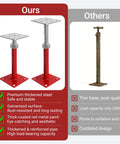 Heavy Duty 4 Pack House Floor Jacks For Leveling 11 To 16 Inch Height Adjustable Screw Jacks with reinforced metal and thick base.