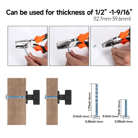 Installation process for Set Of 10 Matte Black Cabinet Knobs For Kitchen Cabinets And Dresser Drawers Slick Round Knurled Hardware Pulls