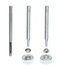 70 Sets 15mm Five Eighths Inch Heavy Duty Snap Fasteners Kit Metal Snaps For Leather Crafts Sewing And Repair Clothing Button Kit With Snap Installation Tool Durable Gun Black Finish