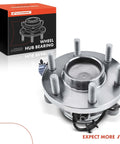 Front Wheel Bearing And Hub Assembly 2 Pack For Nissan Frontier 2005 To 2023, Pathfinder 2005 To 2012, Xterra 2005 To 2015, Suzuki Equator 2009 To 2012, 2WD With ABS, 6 Lug, Built Tough VKBA6871