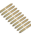 Beefy Heavy Duty Hanger Bolt Set 12 Pcs 10x100mm Double Ended Threaded Dowels For Quick Wood Joining And Hidden Tight Connectors
