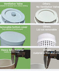 Inground Worm Farm Compost Bin Kit For Recycling Kitchen Waste To Raised Garden Beds Outdoor With Holes And Locking Lid
