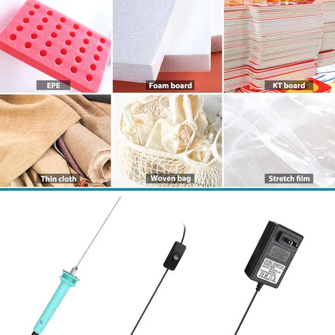 Hot Wire Foam Cutter 15W Electric Styrofoam Cutting Tool For Foam Board Crafts 4 Inch Cutting Pen components and materials