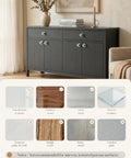 Hella Sleek Grey Aluminum Self Adhesive Drawer Pulls Stick On Cabinet Knobs For Kitchen Bathroom Vanity 8 Piece Set on dark wood cabinet.