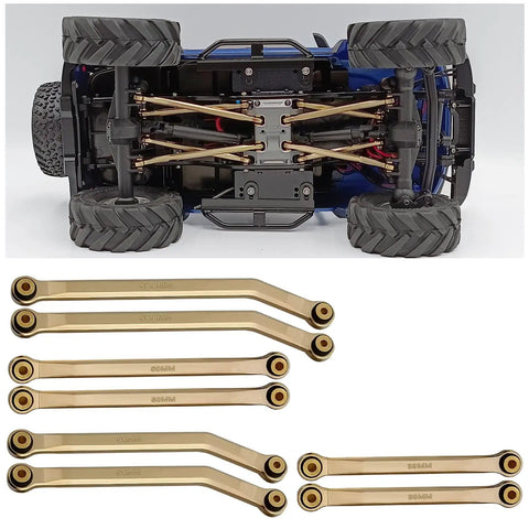 Brass High Clearance RC Link Set For SCX24 1/24 Crawler Cars AXI00001 AXI00002 AXI00006 Upgrade Linkage shown installed