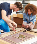 Couple using Carbon Steel Rivet Nut Kit with 500 pieces threaded inserts M3-M10 in galvanized finish for home assembly