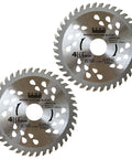 4-1/2 Inch Angle Grinder Wood Cutting Blades 2 Pack 40 Tooth ATB Design 7/8 Inch Arbor carbide tipped blades for wood cutting
