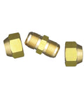 1/4 Inch No Weld Copper Pipe Connector For Hvac Ac Lines No Sweat Compression Coupler with nuts and coupler fittings.