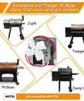 Compatible 2.0 RPM Auger Motor Replacement for Wood Pellet Grills 120V 60Hz 2 Pole, fits Traeger, Pit Boss, Camp Chef models