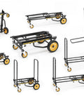 8 In 1 Folding Multi Cart Hand Truck Dolly Platform Cart With Telescoping Frame From 29 Inches To 42 And A Half Inches, 500 Lb Load Capacity