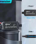Dimensions of 12V To 6V Buck Converter For Vehicles With 11 To 32V Input, 3A Output, 18W Power, Ultra Thin Case
