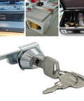 Zinc Alloy Cam Lock With Quick Clip Heavy Duty Security for cash drawers, metal cabinets, POS terminals, vending machines and lockers in silver