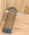 Extra Slick Magnetic Touch Latch For Cabinets And Doors No Handle Open With A Simple Tap Stainless Steel installed on wood