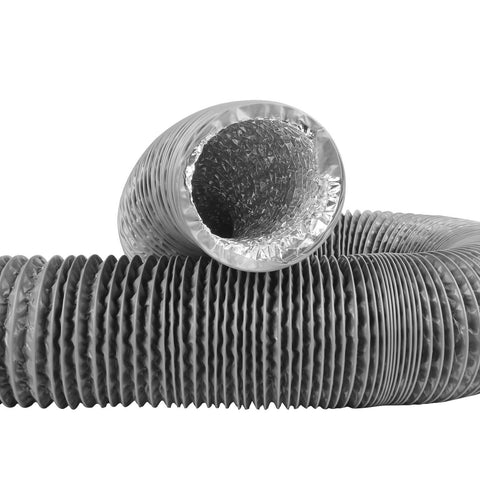 4 Inch Flexible Duct Hose, 12 Feet Long With 2 Clamps, Four Layer Aluminum Dryer Vent Tube For HVAC, Clothes Dryer And Air Duct