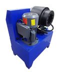 Built Tough Electric Hose Crimper Machine For High Pressure Hydraulic Lines With Forge Steel Head And Ten Precision Dies 220v 4kw side view with copper motor.
