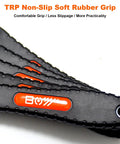 Bike Bottom Bracket Removal Tool Set with thick grippy handles, non-slip rubber grip, for 39-49mm notches, Shimano Hollowtech II.