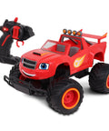 Blaze And The Monster Machines RC Monster Truck Toy For Kids with remote, high-performance off-road design, red color