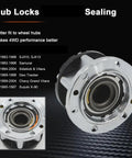 Pro Rock Solid Zinc Alloy Wheel Locking Hubs For Suzuki Samurai Vitara Jimny 26 Spline Axle Connectors Offroad Traction Locks close-up view